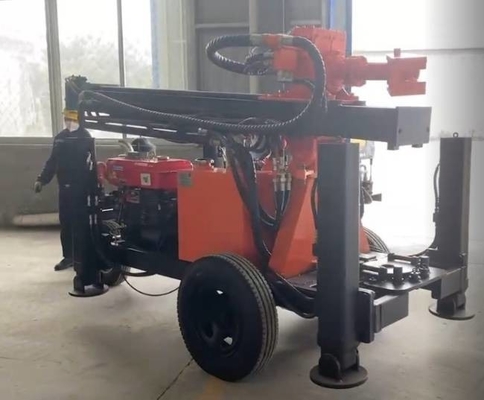 Máy khoan giếng nước GL130T ở khu vực hẹp