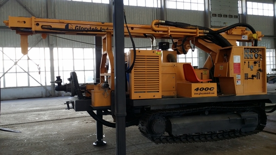 Máy khoan giếng nước 250m Máy khoan giếng 400C Loại bánh xích thủy lực đầy đủ