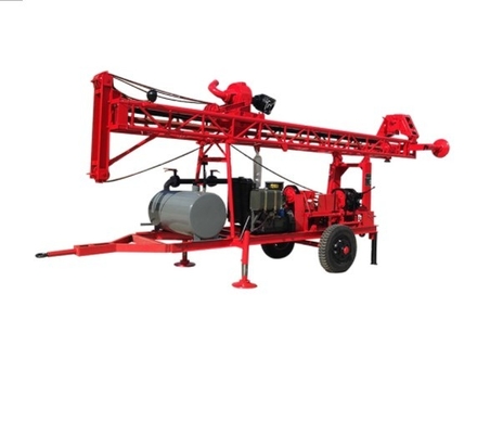 Máy khoan nước lỗ khoan nhỏ GL-II với loại xe kéo Độ sâu 200m