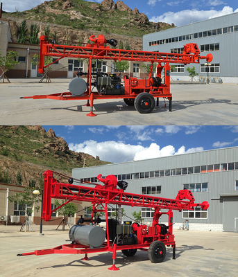 Giếng khoan nước Giếng khoan Rig Trailer gắn sâu 250m cho giếng sâu