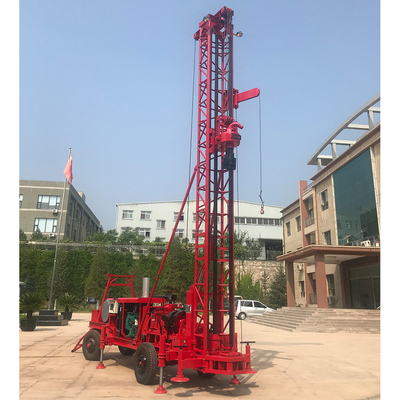 Máy khoan quay bùn loại rơ moóc, Máy khoan lỗ di động Độ sâu 400m