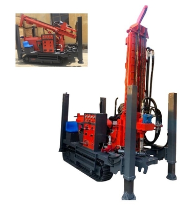 Bore Hole Water Well Drill Rig Crawler Wheel Type Động cơ diesel Động cơ thủy lực quay