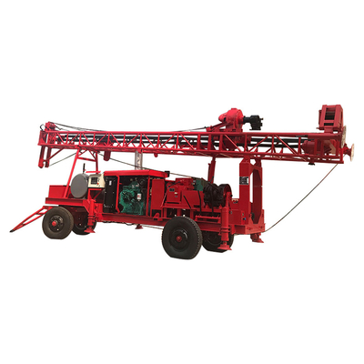 Máy khoan quay bùn loại rơ moóc, Máy khoan lỗ di động Độ sâu 400m
