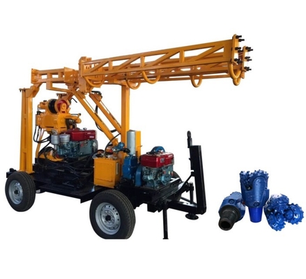Cấu trúc nhỏ gọn Máy khoan lỗ khoan Độ sâu 250m với Loại trượt bánh xích
