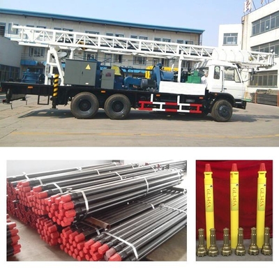 Thiết bị khoan giếng nước 300m 6×4 Xe tải kết cấu nhỏ gọn