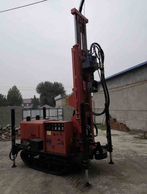 Máy khoan giếng nước giếng khoan GL-180R 180 mét Máy bánh xích cao su thủy lực đầy đủ