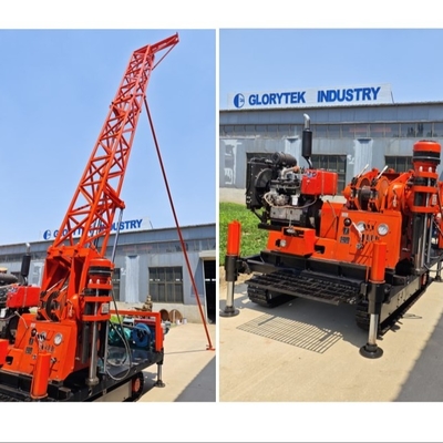 Giàn khoan thăm dò 50m 100m 200m 300m gắn trên khung gầm bánh xích