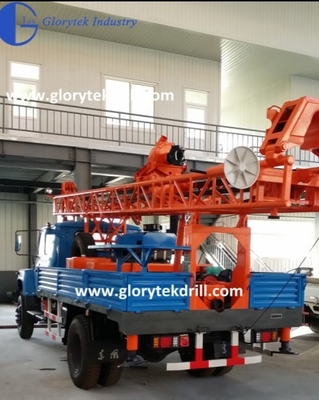 Dth Bore Hole Water Well Drill Rig Xe tải gắn máy 300m Portable