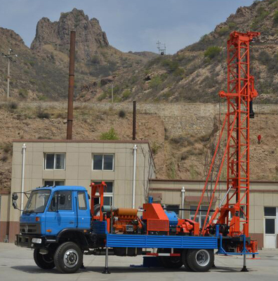 Dth Bore Hole Water Well Drill Rig Xe tải gắn máy 300m Portable