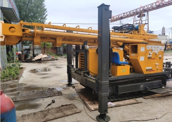 330m Crawler Pneumatic Rotary Water Well Drilling Rig Air Compressor Máy khoan giếng nước