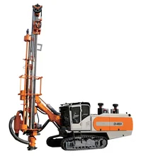 152-203mm Range Rock Drill Rig Với 7M Drill Pipe 114mm Drill Pipe OD Và Tốc độ xoay 0-80 RPM
