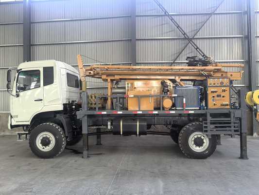 Giàn khoan giếng nước thủy lực GL500T gắn trên xe tải để khoan giếng sâu