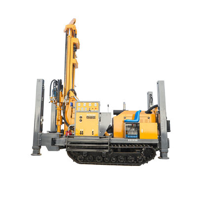 Full Hydraulic GL180R cao su Crawler loại nước khoan giếng / khoan giếng cho 180m chiều sâu và 138-203mm đường kính