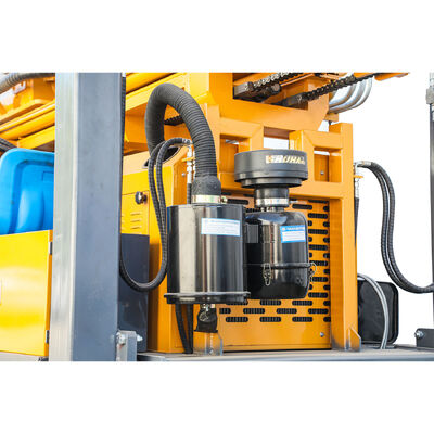 Full Hydraulic GL180R cao su Crawler loại nước khoan giếng / khoan giếng cho 180m chiều sâu và 138-203mm đường kính