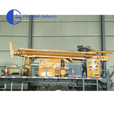 Bộ khoan khoan toàn thủy lực Dongfeng 4X4 Truck, độ sâu 500m, kích thước lỗ 105-350mm