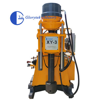 XY-3 Core Drilling Rig với độ sâu khoan 600m, đường kính bên trong trục 96mm và công suất nâng 3000kg cho thăm dò địa chất