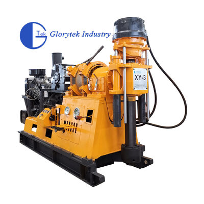XY-3 Core Drilling Rig với độ sâu khoan 600m, đường kính bên trong trục 96mm và công suất nâng 3000kg cho thăm dò địa chất