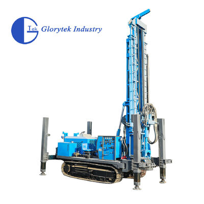 Cỗ máy khoan giếng nước loại Crawler GL600S Xe tải được lắp đặt để khoan giếng sâu với chiều sâu tối đa 600m và đường kính 105 đến 500mm