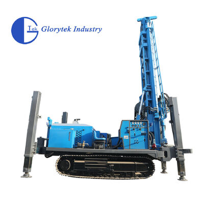 Cỗ máy khoan giếng nước loại Crawler GL600S Xe tải được lắp đặt để khoan giếng sâu với chiều sâu tối đa 600m và đường kính 105 đến 500mm