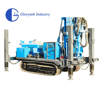 Cỗ máy khoan giếng nước loại Crawler GL600S Xe tải được lắp đặt để khoan giếng sâu với chiều sâu tối đa 600m và đường kính 105 đến 500mm