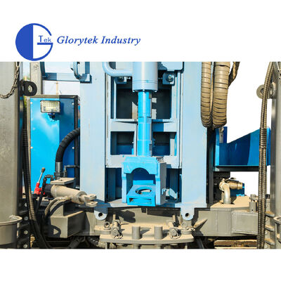 Cỗ máy khoan giếng nước loại Crawler GL600S Xe tải được lắp đặt để khoan giếng sâu với chiều sâu tối đa 600m và đường kính 105 đến 500mm