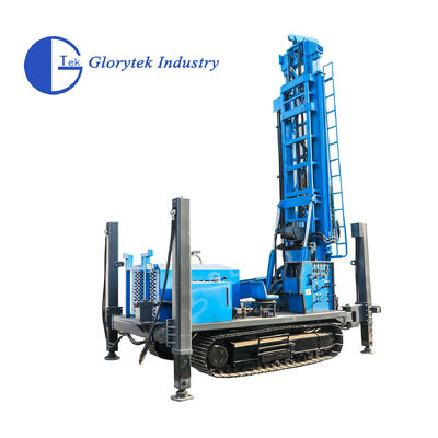 Cỗ máy khoan giếng nước loại Crawler GL600S Xe tải được lắp đặt để khoan giếng sâu với chiều sâu tối đa 600m và đường kính 105 đến 500mm