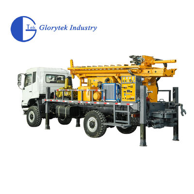 Máy khoan giếng nước thủy lực toàn phần Dongfeng 4X4, độ sâu 500m, đường kính lỗ 105-350mm