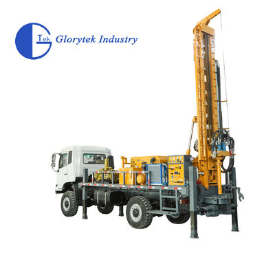 Máy khoan giếng nước thủy lực toàn phần Dongfeng 4X4, độ sâu 500m, đường kính lỗ 105-350mm