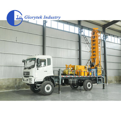 Máy khoan giếng nước thủy lực toàn phần Dongfeng 4X4, độ sâu 500m, đường kính lỗ 105-350mm