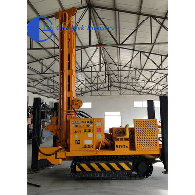 Máy khoan giếng nước bánh xích GL500S với độ sâu 500m và động cơ Diesel 153KW