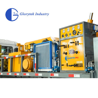 Truck thủy lực đầy đủ được gắn loại lỗ khoan nước khoan / khoan khoan, độ sâu 500m, đường kính lỗ 105-350mm